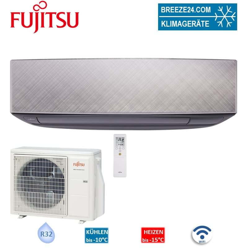 Fujitsu Set ASYG07KETAB + AOYG07KETA WiFi Design eco silber-grau 2,0 kW