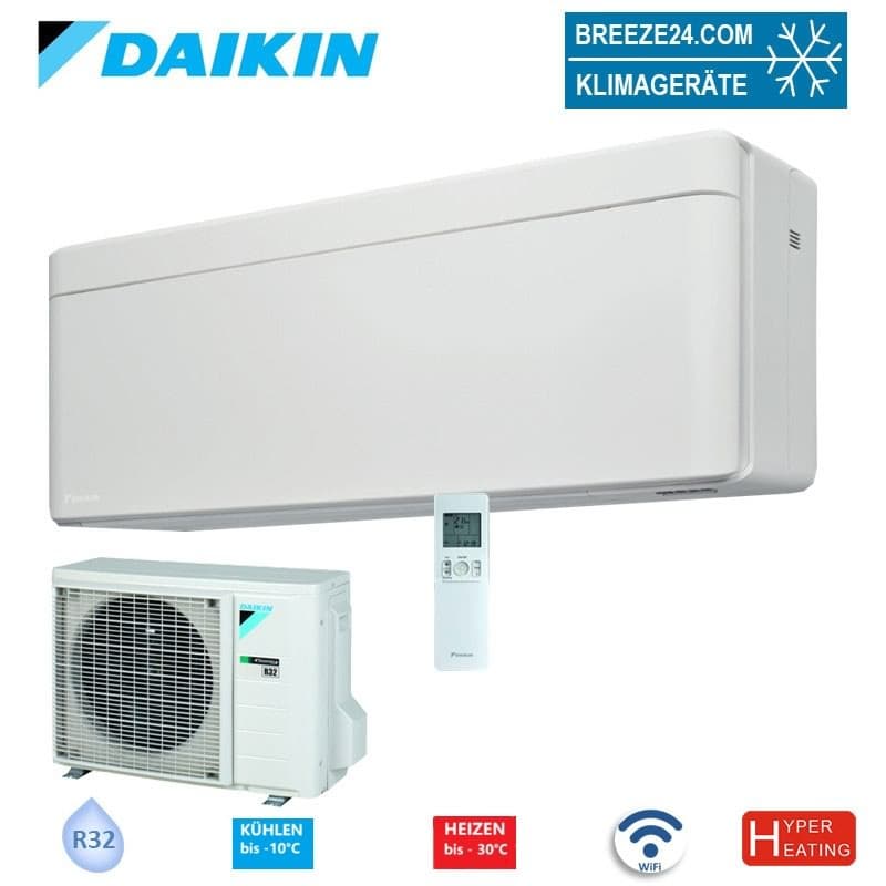 Daikin Set FTXTA30CW + RXTA30C2V1B Stylish weiss 3,0 kW WiFi Hyper Heati